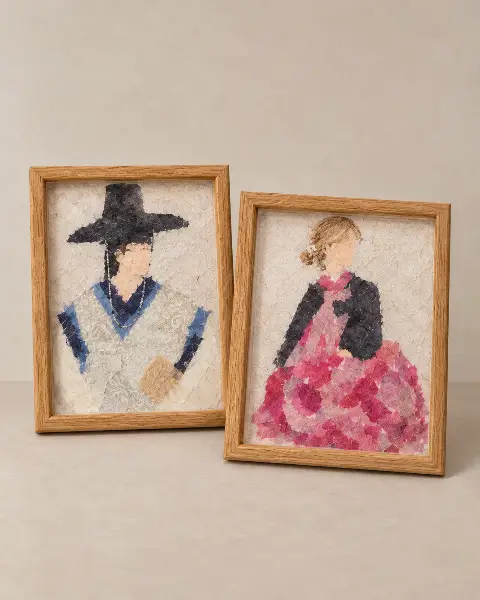 Bukchon Hanok Hanji Art Frame-Making Experience Ticket for One